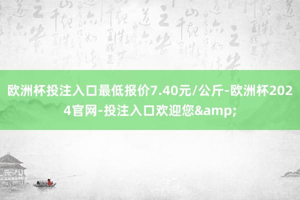 欧洲杯投注入口最低报价7.40元/公斤-欧洲杯2024官网-投注入口欢迎您&