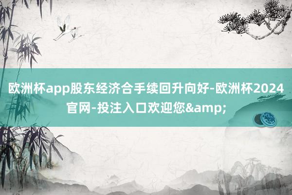 欧洲杯app股东经济合手续回升向好-欧洲杯2024官网-投注入口欢迎您&